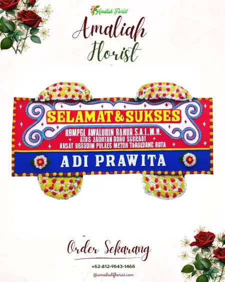 Papan Bunga Ucapan Selamat Biawao